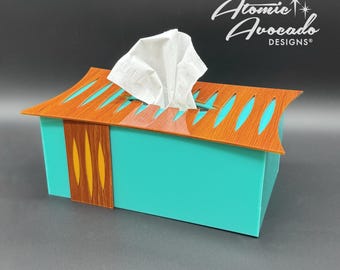 Mid Century MODERN / ティッシュケース ミッドセンチュリーモダン「ロマ」ティッシュボックスカバー | レトロ