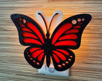 Sparkle "Butterfly" Night Light | Butterflies | Light Up Monarch | Nature Decor | Children's Room |  Nursery | Atomic Avocado Designs®