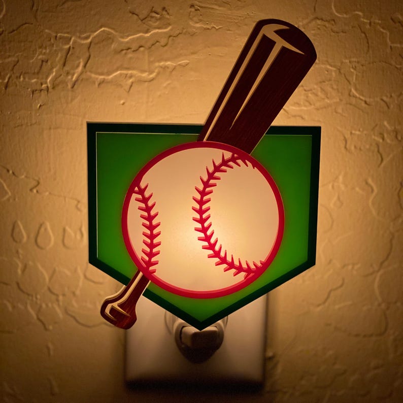 Atomic Avocado Designs Home Plate Night Light - Thumbnail 4