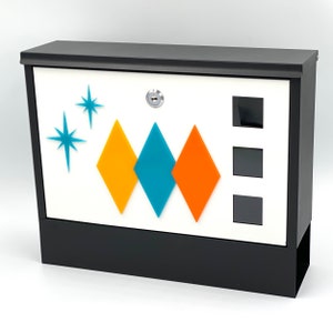 Mid Century Modern Stylized "Diamond" Mailbox | Atomic Avocado Designs®