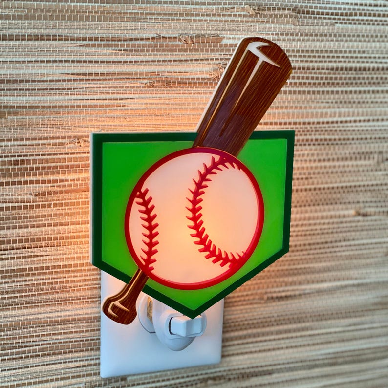 Atomic Avocado Designs Home Plate Night Light - Thumbnail 2
