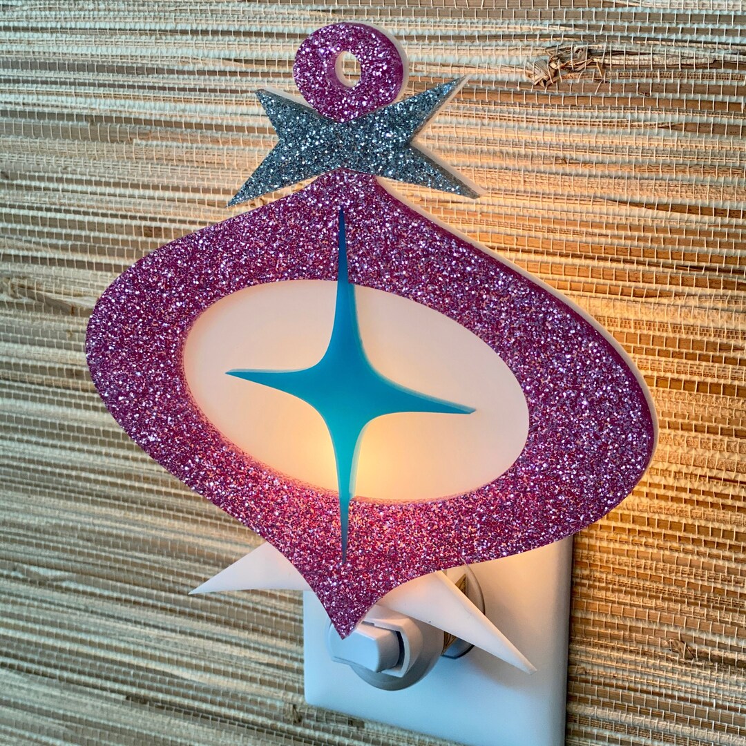 Mid Century Modern Night Light traditions Design Christmas Ornament