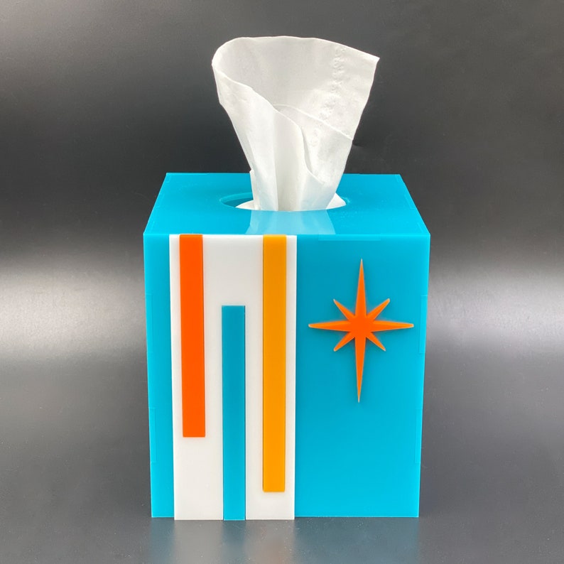 Mid Century Modern Tissue Box Cover modline Etsy