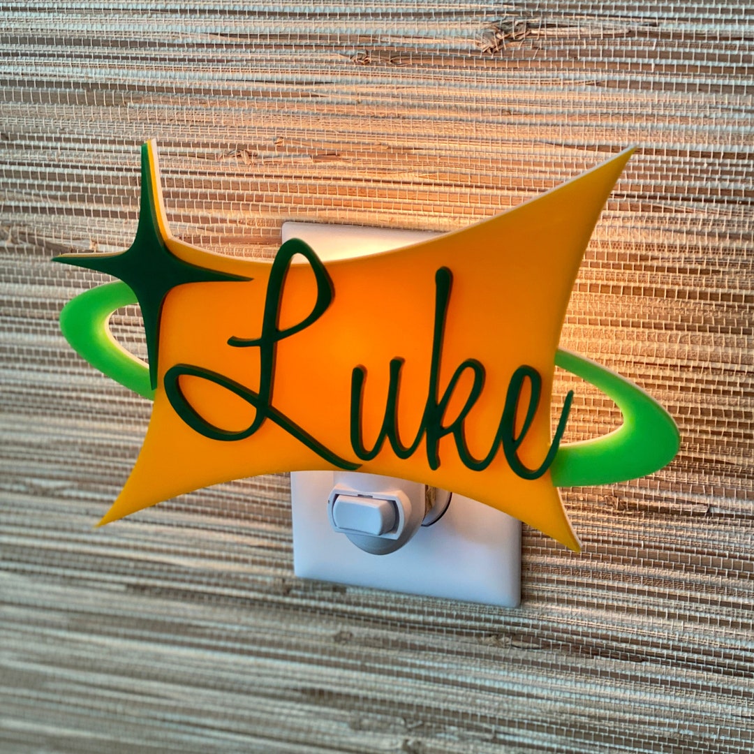 Mid Century Modern Childrens Night Light Childrens Room Baby Shower