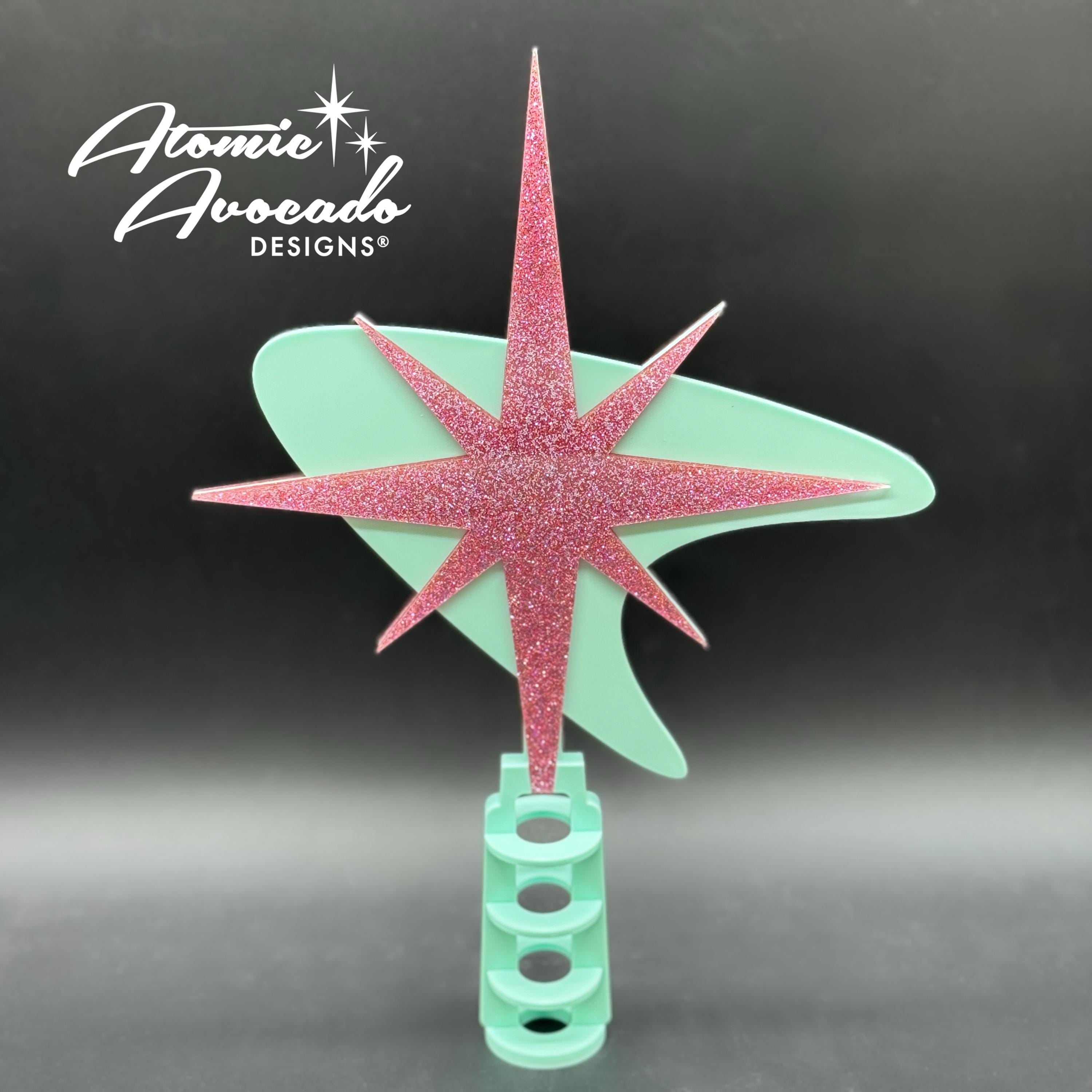 Mid Century Modern Tree Topper: Retro Atomic Christmas Decor - Etsy
