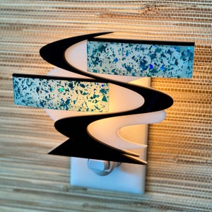 Mid Century Modern Night Light "Z Lux" Design | LuxCraft Majestic Inspired | Z Lamp | Plug In Wall Light | Atomic Avocado Designs®