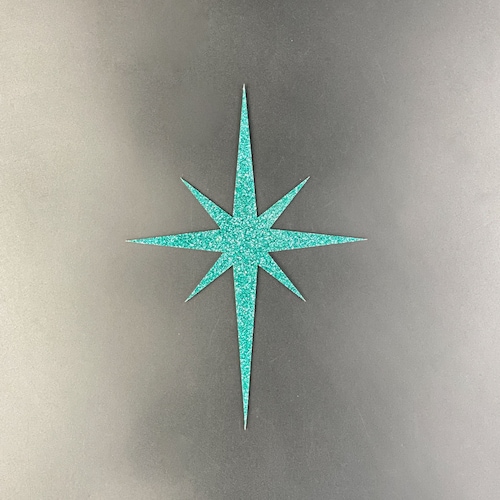 Mid Century Modern SPARKLE Atomic Starburst (Individual) | Atomic Decor | Glitter Cutout | Retro Wall Art | Atomic Avocado Designs®