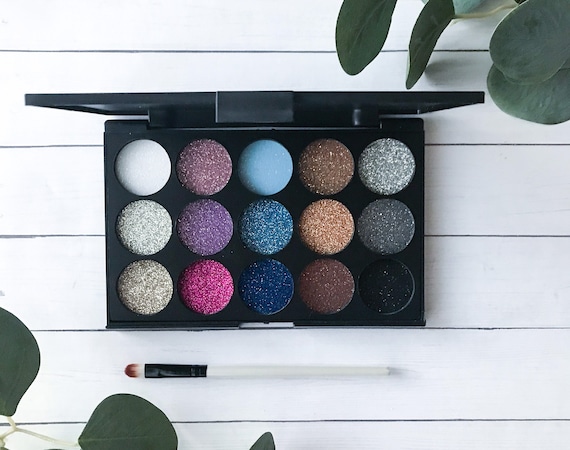 Paleta de purpurina de sombra de ojos / Maquillaje simulado / - Etsy México Paleta de purpurina de sombra de ojos / Maquillaje simulado / - Etsy México