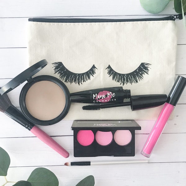 Deluxe Pink Makeup Kit | Pretend Makeup Kit | Toddler Fake makeup | Kids Mess Free Play Makeup | Pretend Makeup Set
