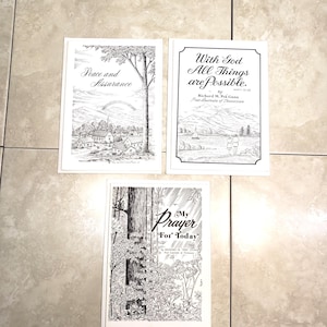 Jeu de 3 cartes Richard M. Pek Gunn en excellent état, enveloppes originales, poèmes inspirants, livraison incluse
