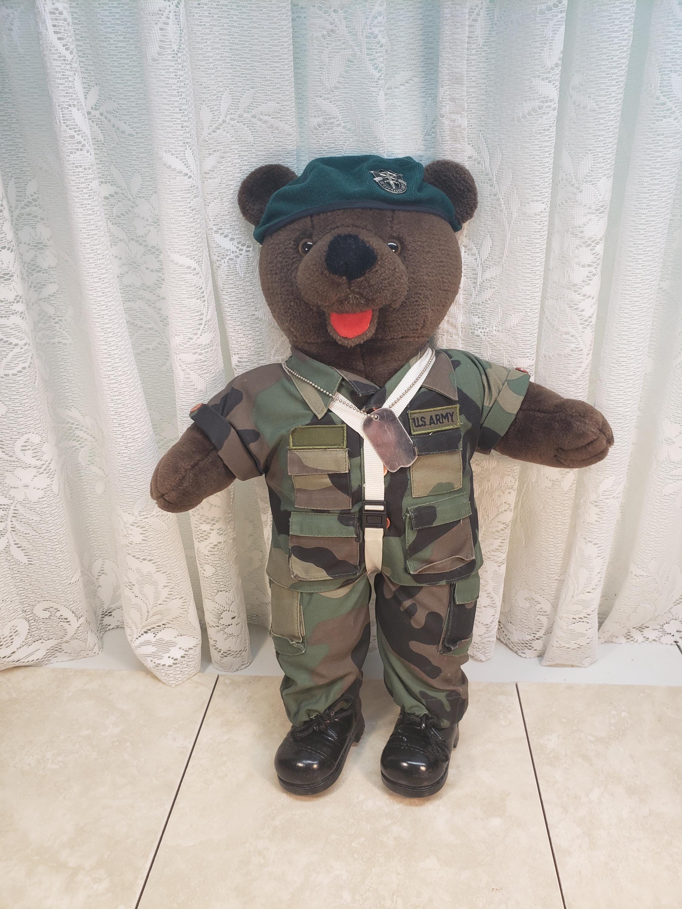 米軍　ベアフォース　BEAR FORCES of America 楽天市場】テディベア ミリタリー仕様 約25cm 軍隊 迷彩柄