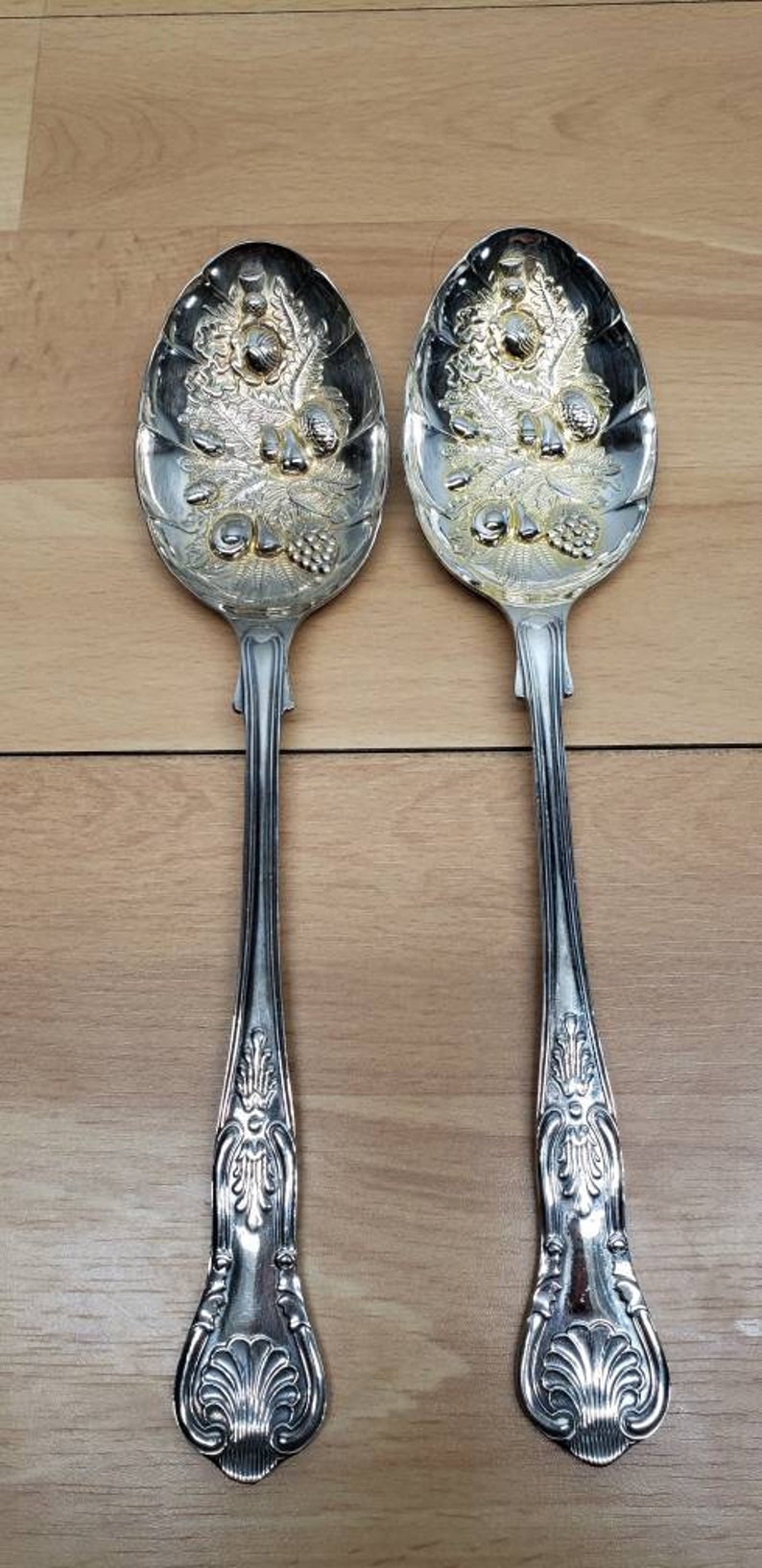EPNS A1 Sheffield England Serving Spoons Silver Plate Etsy