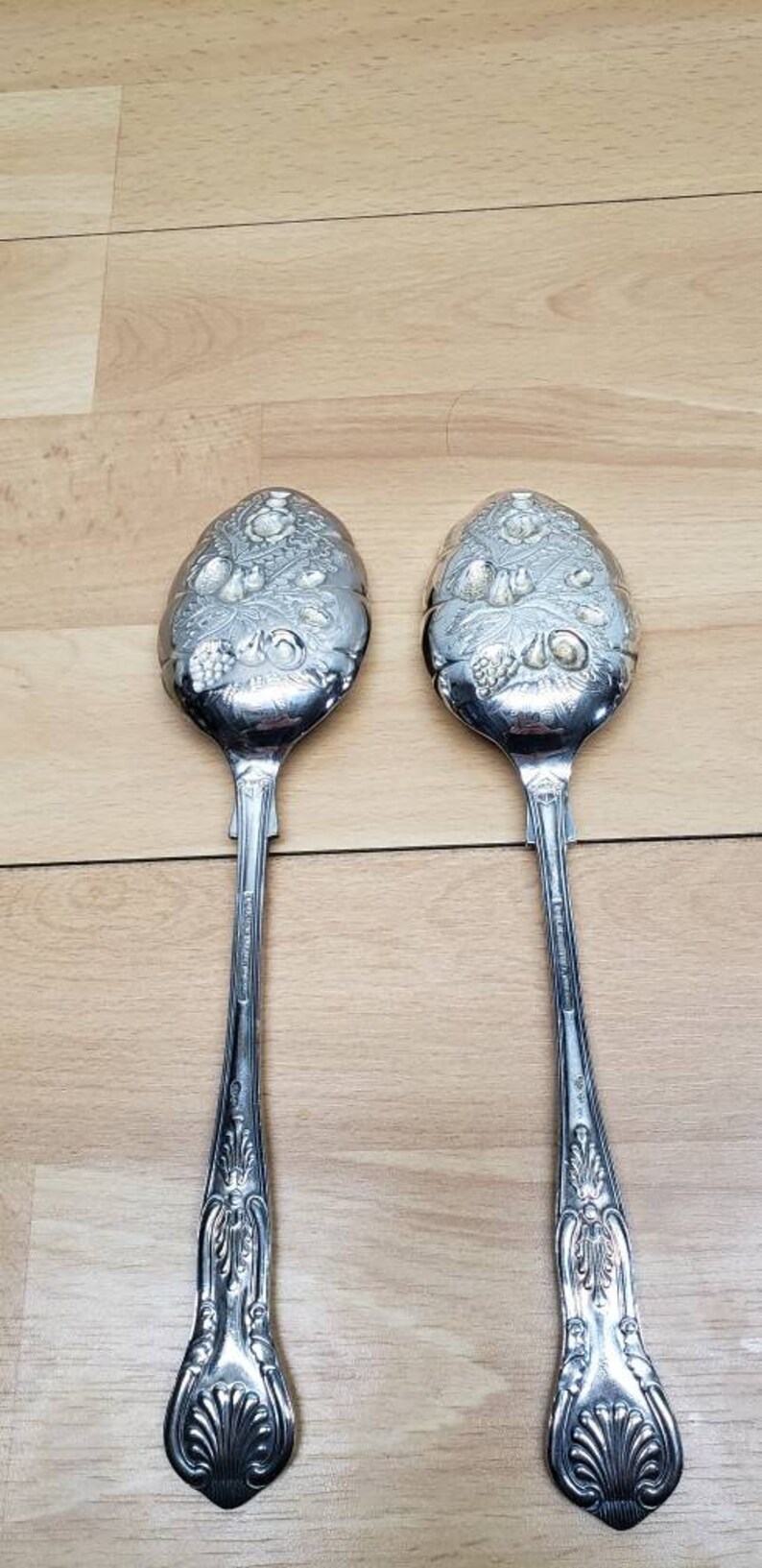 EPNS A1 Sheffield England Serving Spoons Silver Plate Etsy