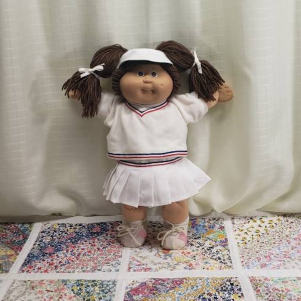 Cabbage Patch Doll, 1985, Wearing Tennis Player Outfit, Good Used Condition, Delivery Included