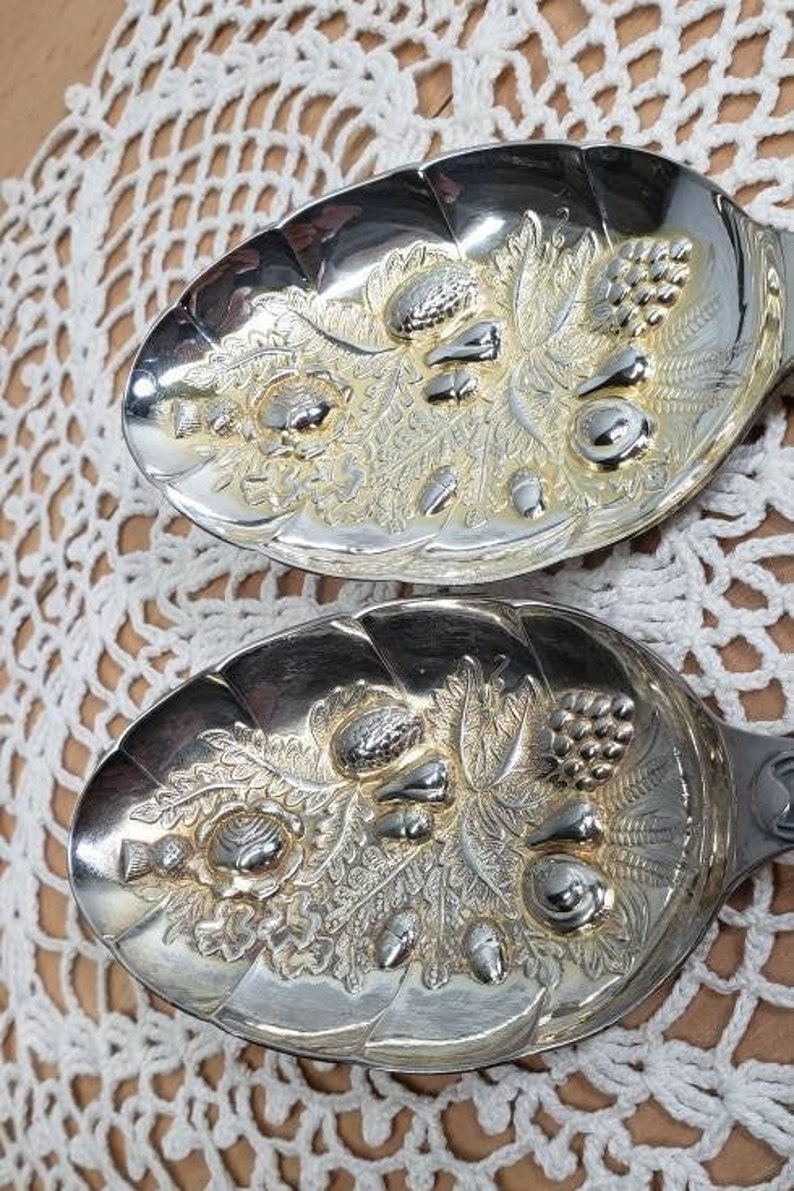 EPNS A1 Sheffield England Serving Spoons Silver Plate Etsy Canada