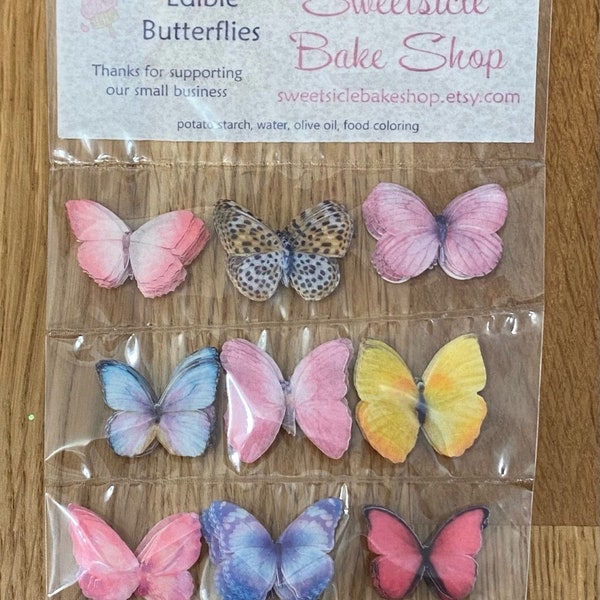 Wafer Paper Butterflies Etsy