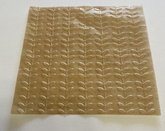 Vines - 3D Embossed/Textured Parchment Squares 4x4 inch for Icing/Frosting