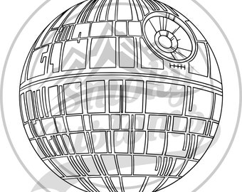 pix Death Star Heart Svg death star svg etsy