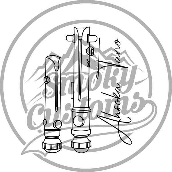 Ahsoka Tano Hand Drawn Lightsaber | Ready to cut and print [SVG, PNG, JPG]