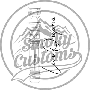 Leia Organa Hand Drawn Lightsaber | Ready to cut and print [SVG, PNG, JPG]