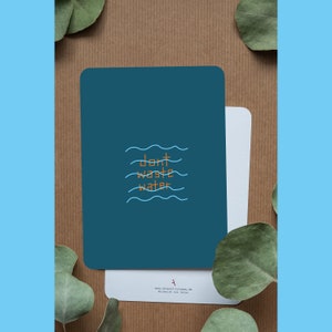 Non sprecare acqua | cartolina