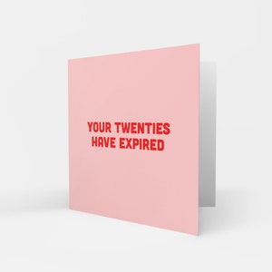 30th BIRTHDAY CARD - Venti Scaduti, Divertente Biglietto di compleanno, Carta per Fratello, Carta per Sorella, 30 Anni, Download istantaneo, Stampabile