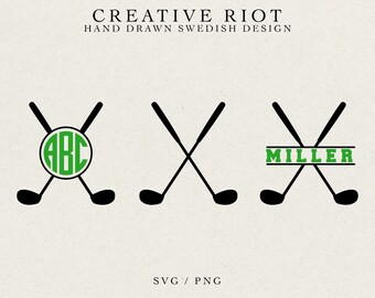 Download Golf Monogram Svg Etsy