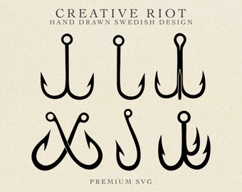 Download Fish Hook Svg Etsy
