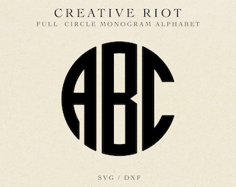 Download Monogram Font Svg Etsy