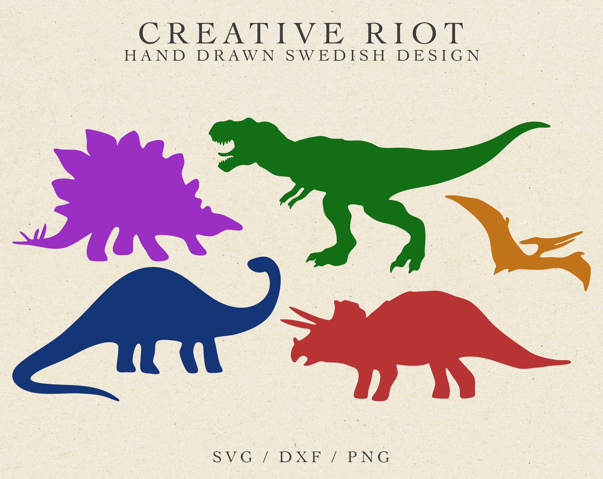 DINOSAUR BUNDLE SVG Commercial Use Svg Dinosaur Clipart - Etsy