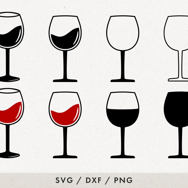 WINE GLASS SVG - Wine Svg, Wine Clipart, Wine Glasses Svg, Wine Glass Dxf, Wine Mom Svg, Yoga Wine Svg, Cricut Wine, Wine Cut File