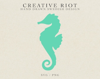 Seahorse SVG – Nursery Vinyl Cut File, Ocean Print (Digital Download)