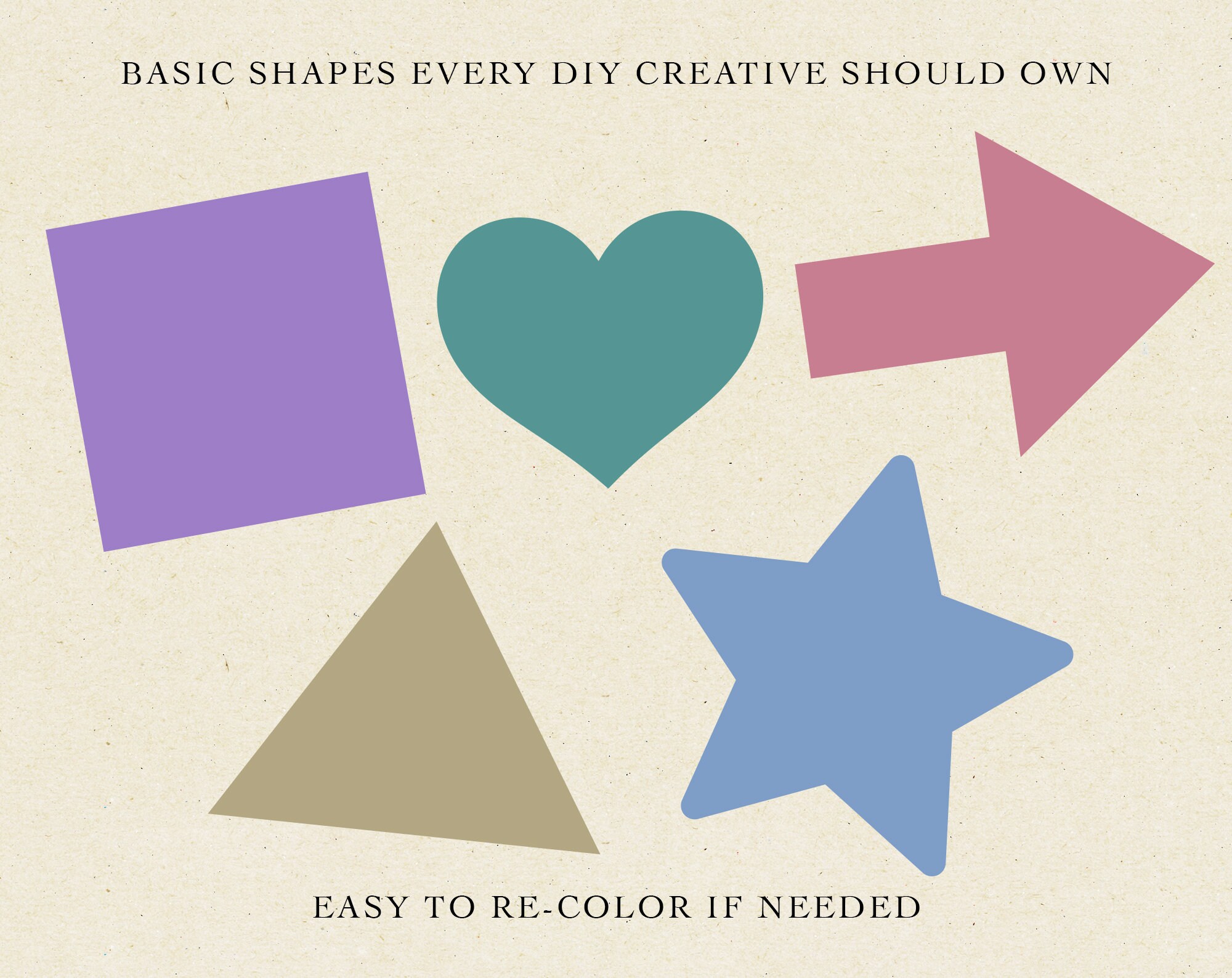 BASIC SHAPES SVG Diy Cutting Svg Cricut Cut File Vinyl Cut Etsy