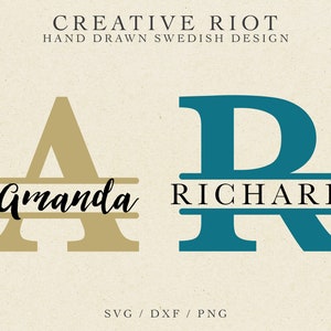 Download Split Monogram Svg Etsy