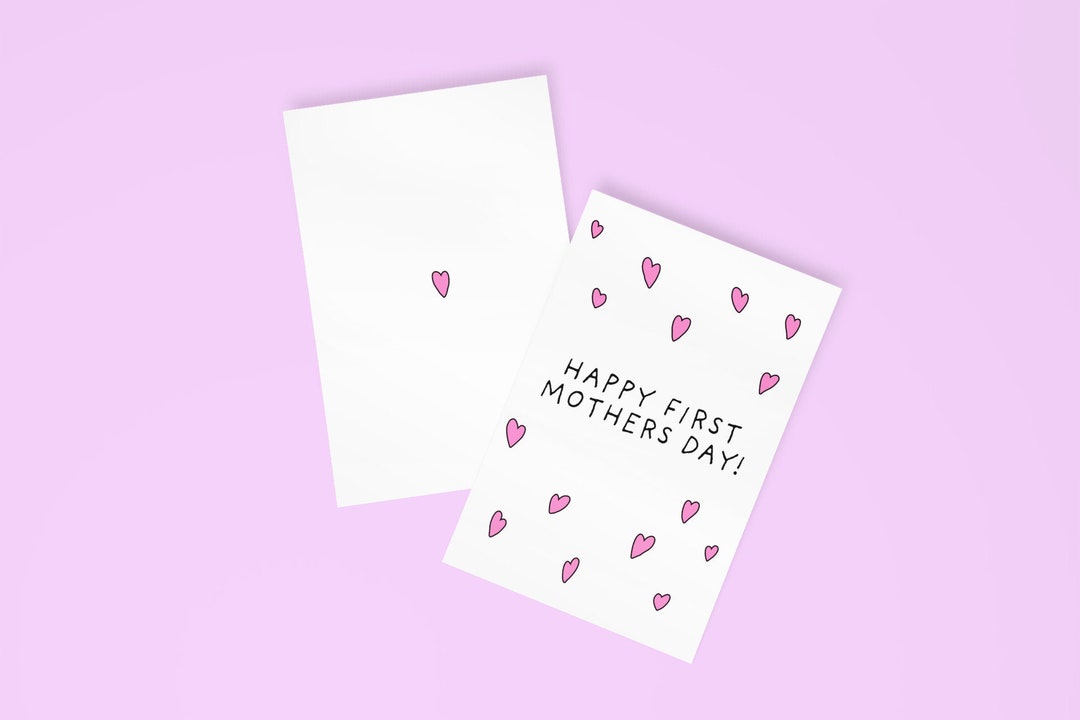 Happy First Mothers Day Mothers Day Card First Child Card New Mom Card ...