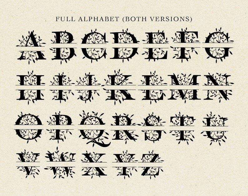 Download Clip Art Monogram Font Svg Split Font Svg Monogram Alphabet Split Monogram Font Letter Monogram Svg Split Letter Svg Initial Svg Art Collectibles