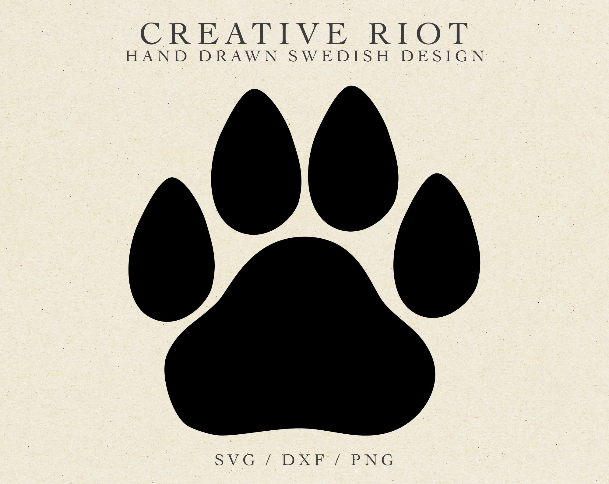 Real Leopard Paw Print