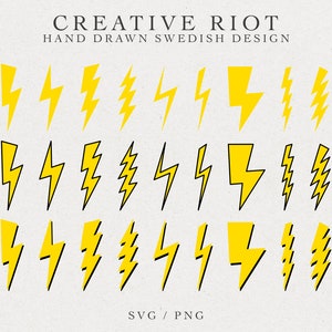 FLASH BUNDEL SVG - Lightning Bolt, Lightning Cut File, Cricut Svg, Commercieel Gebruik Svg, Instant Download, Bouten Png, Kids Design