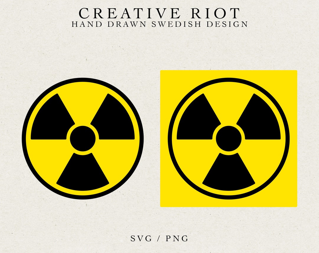 RADIATION SIGN SVG Radioactive Svg, Warning Sign, Dangerous Material
