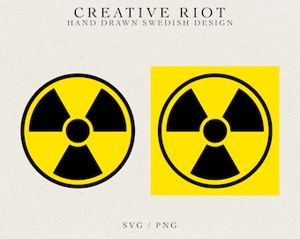 Radioactive SVG – Radiation Symbol, Cricut Cut File (Digital Download)
