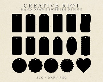 TAGS BUNDLE SVG - Gift Tags Svg, Tags Svg File, Cricut Tag Svg, Tags Cut File, Label Svg, Label Dxf File, Christmas Tag Svg, Tag Cut File