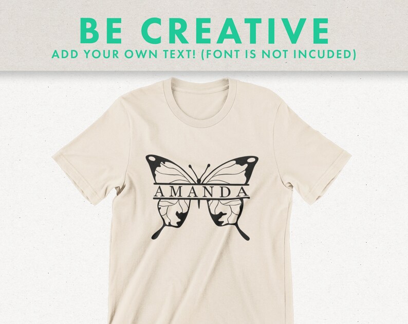 Download BUTTERFLY MONOGRAM SVG Butterfly Split Monogram Butterfly ...