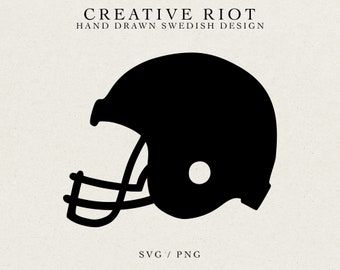 FOOTBALL HELMET SVG - Commercial Use Svg, Cricut Cut File, Footbal Vinyl, Instant Download, Helmet Cut File, Game Day Svg, Football Print