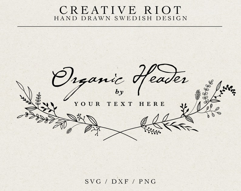 Download Logo Svg Organic Header Svg Flower Frame Svg Wedding Svg Farmhouse Svg Floral Header Svg Monogram Svg Header Graphic Svg Clip Art Art Collectibles Minyamarket Com