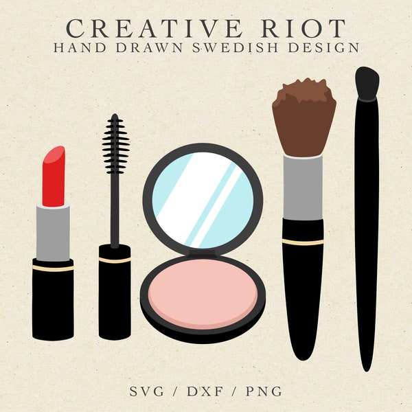 MAKEUP SVG - Mua Svg File, Makeup Clipart, Cricut Makeup Svg, Makeup Cut File, Makeup Artist Svg, Makeup Brush Svg, Fashion Svg