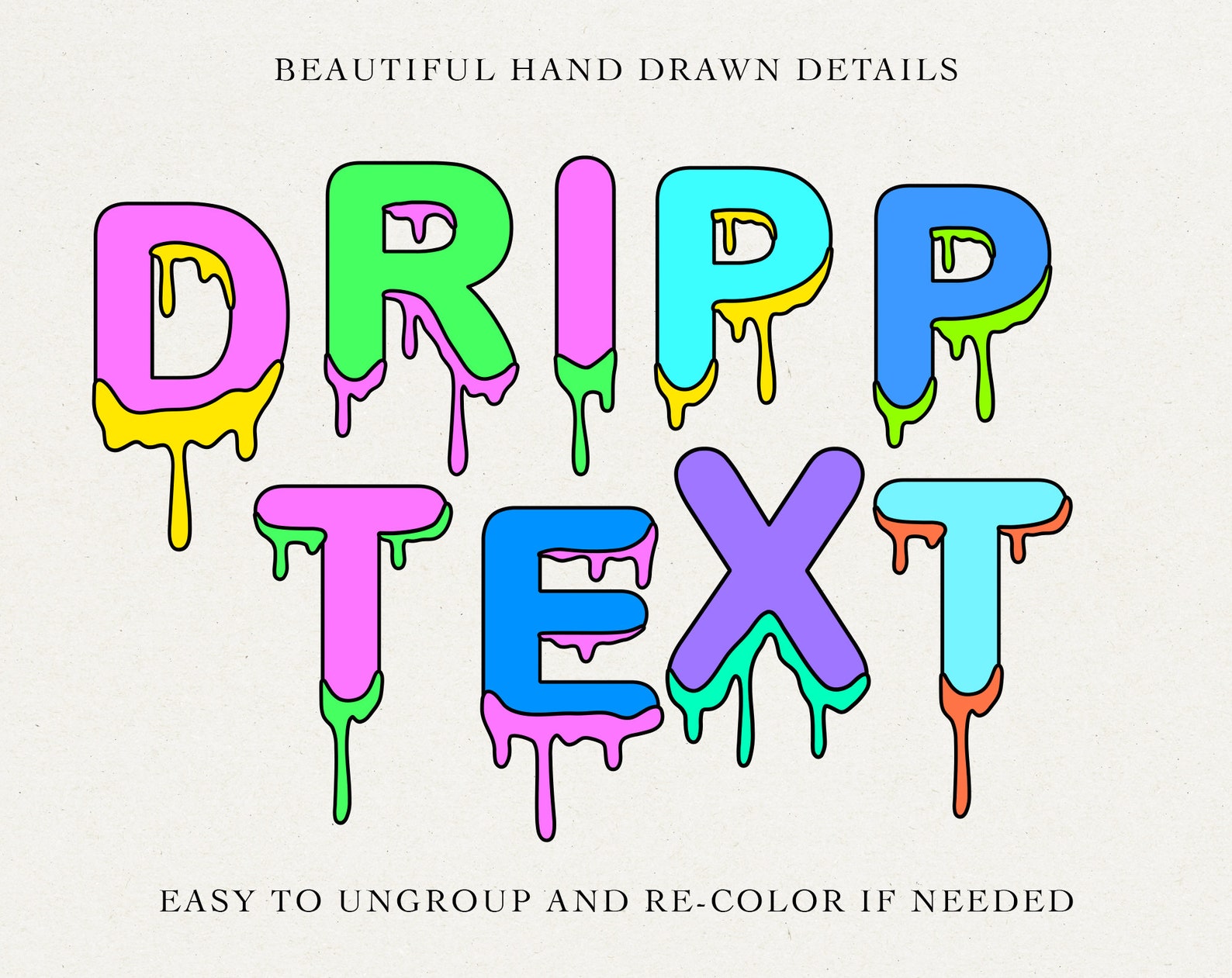 DRIPPING ALPHABET SVG Drip Letters Svg Drip Font Svg Etsy