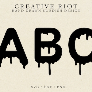 DRIPPING ALPHABET SVG - Drip Letters Svg, Drip Font Svg, Dripping Font Svg, Cricut Drip Svg, Drip Svg, Dripping Paint Letters, Dripping Font