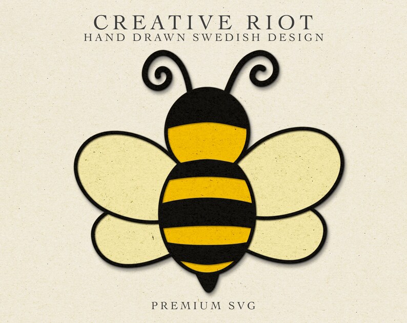 May include: A black and yellow cartoon bee with a simple design. The bee has large wings and a small body with black stripes. The bee is isolated on a white background.