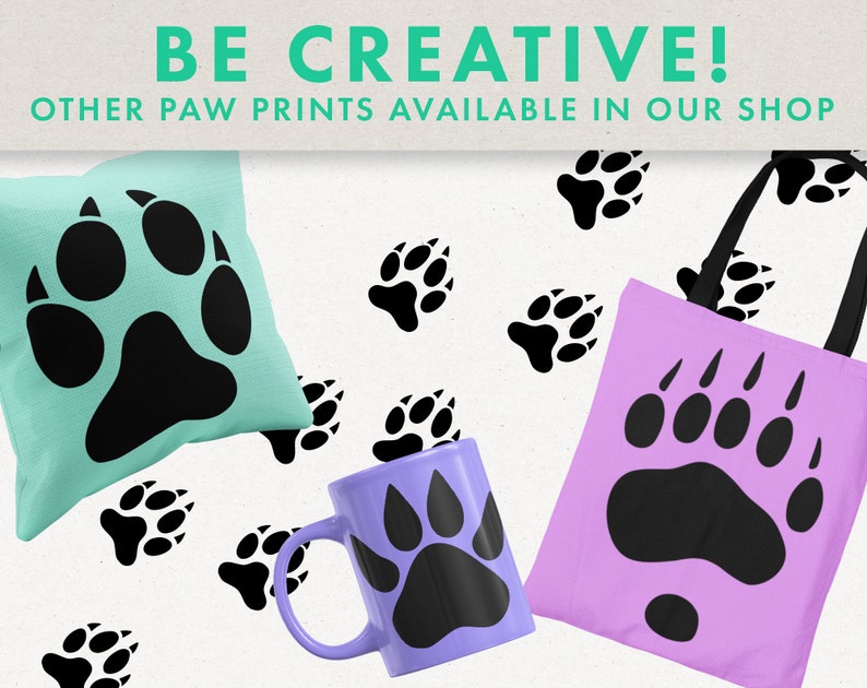 Download TIGER PAW SVG Tiger Paw Print Tiger Tracks Svg Cricut | Etsy
