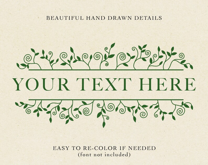 Download Clip Art Split Monogram Svg Leaves Monogram Svg Floral Monogram Svg Botanical Svg Floral Border Svg Flower Border Svg Floral Svg Art Collectibles
